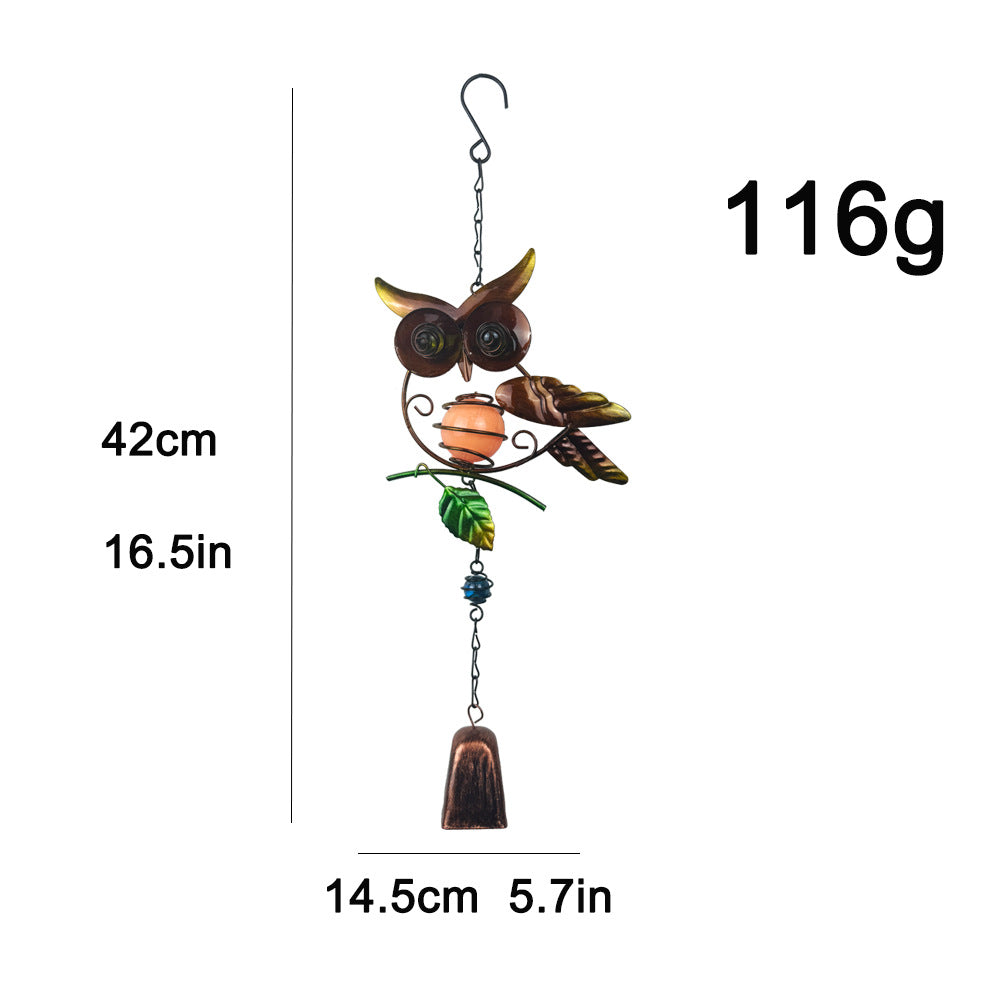Wholesale Iron Owl Creative Bell Luminous Craft